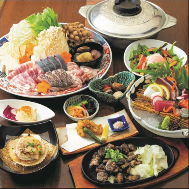 【料理のみ】むてきの寄せ鍋コース 全7品